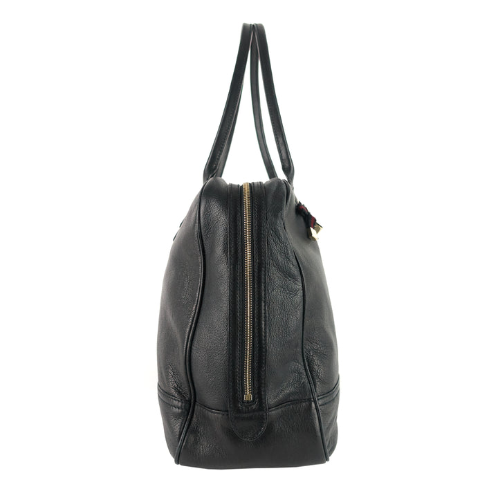 princy boston large leather bag