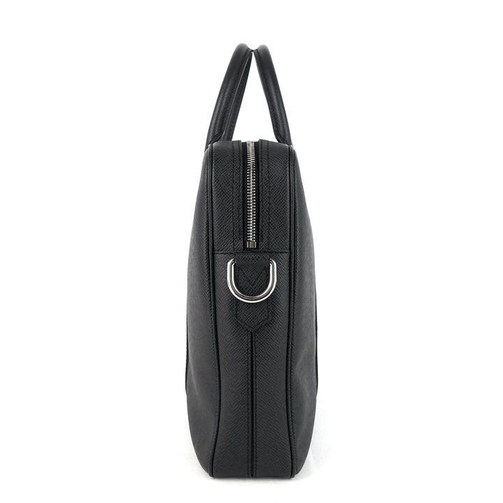 porte-documents voyage pm taiga leather briefcase bag