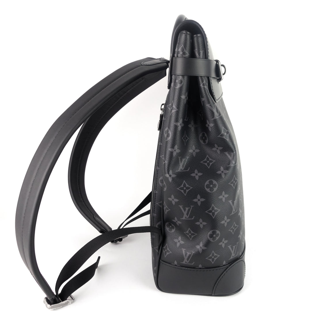 steamer monogram eclipse canvas backpack