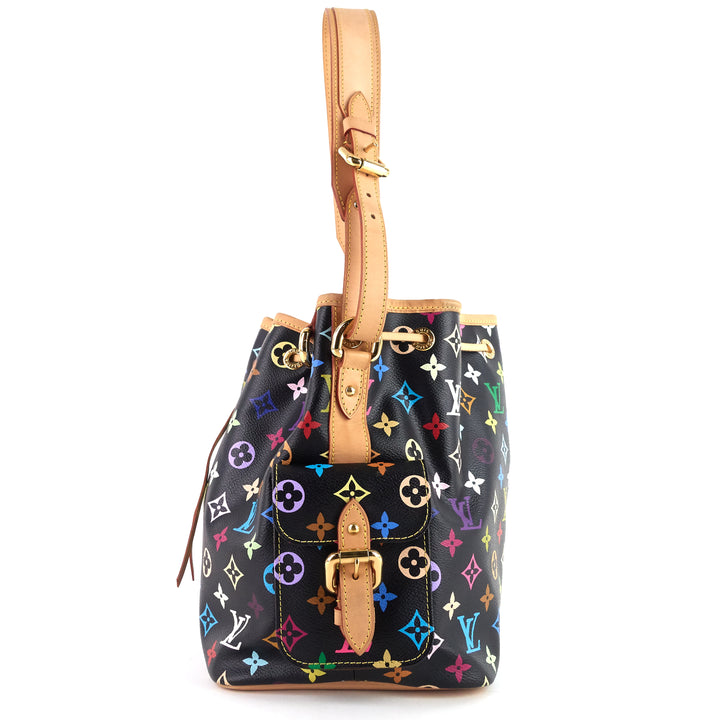 petit noé monogram multicolore canvas bag