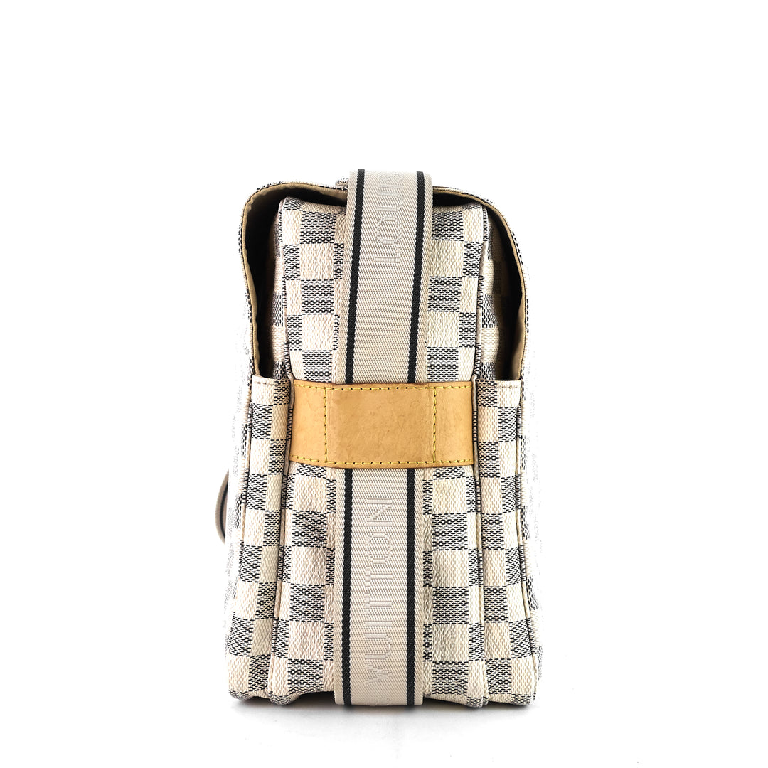 naviglio damier azur canvas messenger bag