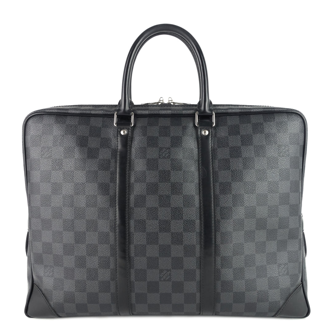 porte-documents voyage gm damier graphite canvas briefcase bag