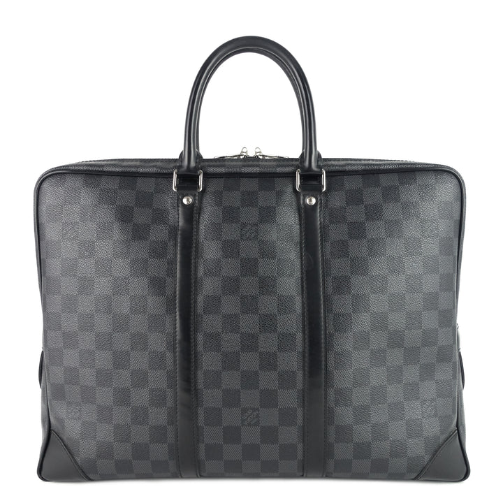 porte-documents voyage gm damier graphite canvas briefcase bag