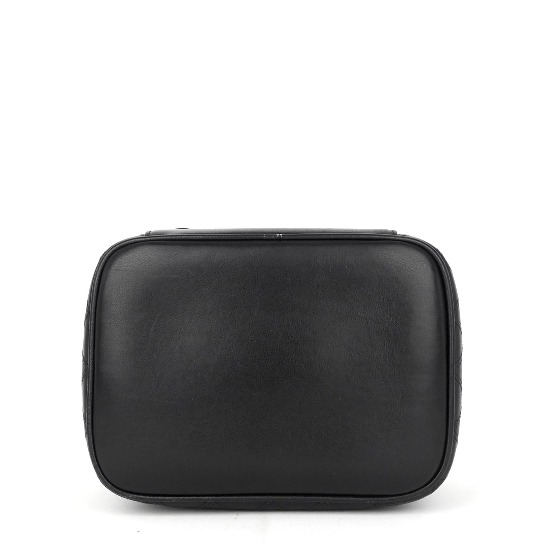 vintage lambskin leather vanity bag