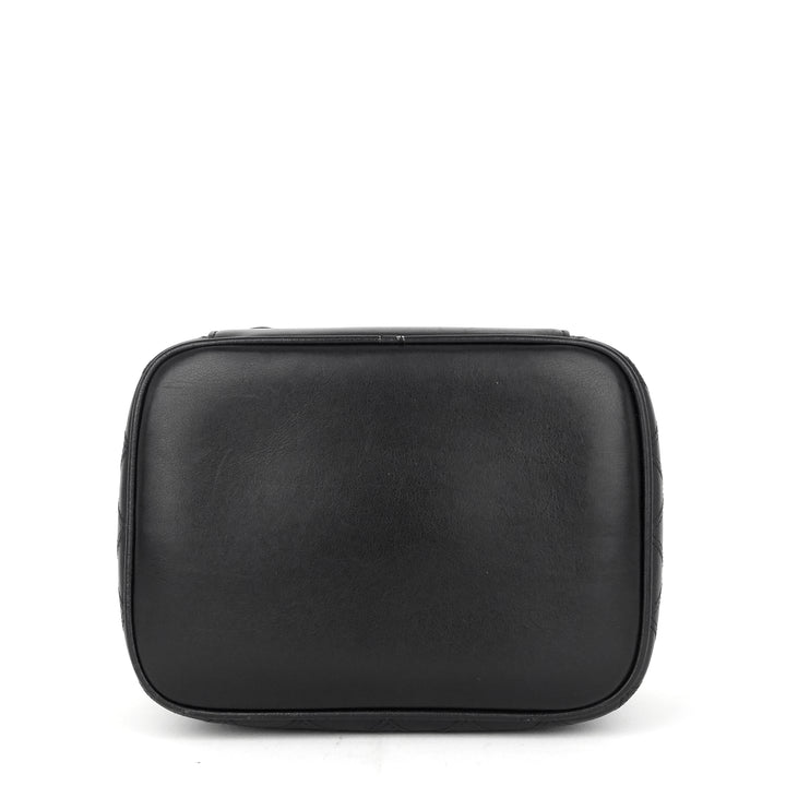 vintage lambskin leather vanity bag