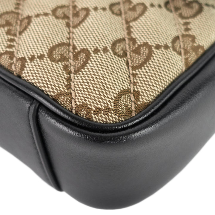 GG Marmont Small Matelassé Monogram Canvas Shoulder Bag