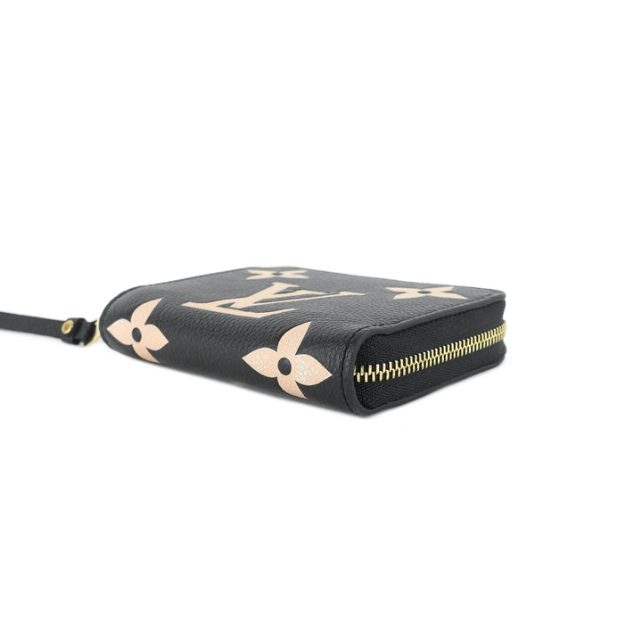zippy bicolour monogram empreinte leather coin purse