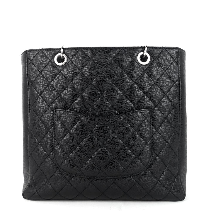 petite shopping tote xl caviar leather bag