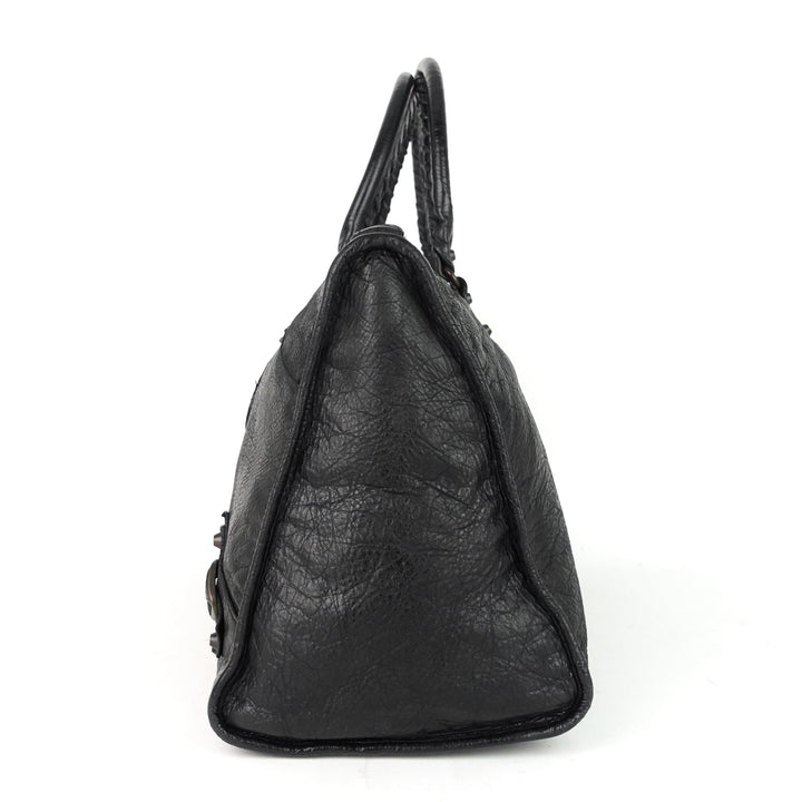 giant work lambskin handbag