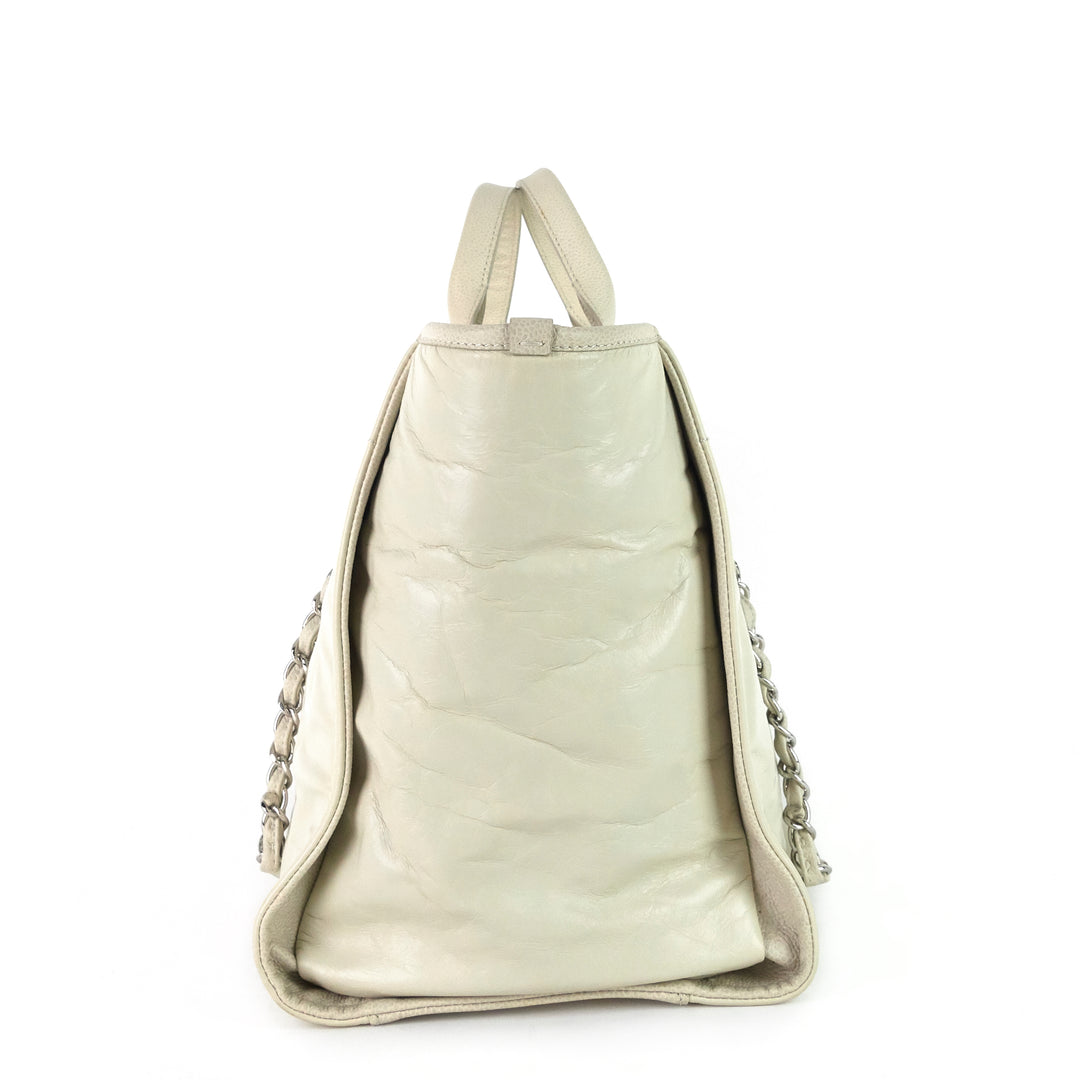 deauville large calf leather bag