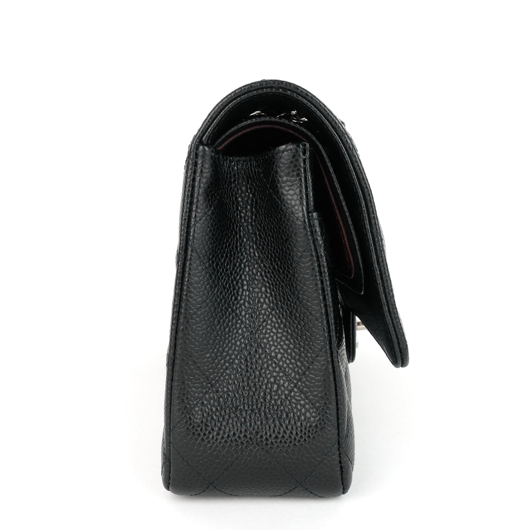 classic double flap medium caviar shoulder bag