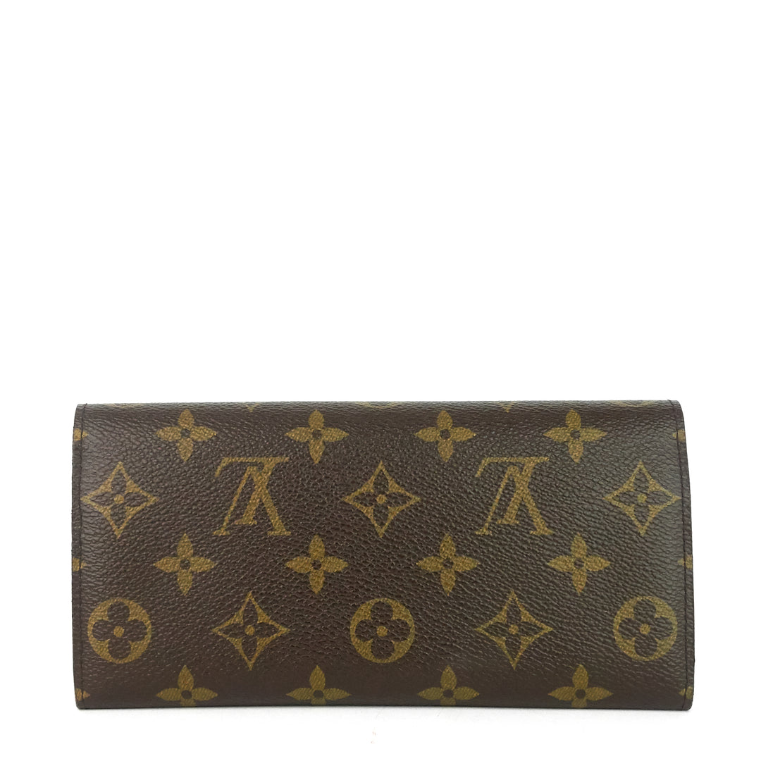 emilie fuchsia monogram canvas wallet