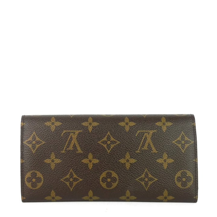 emilie fuchsia monogram canvas wallet