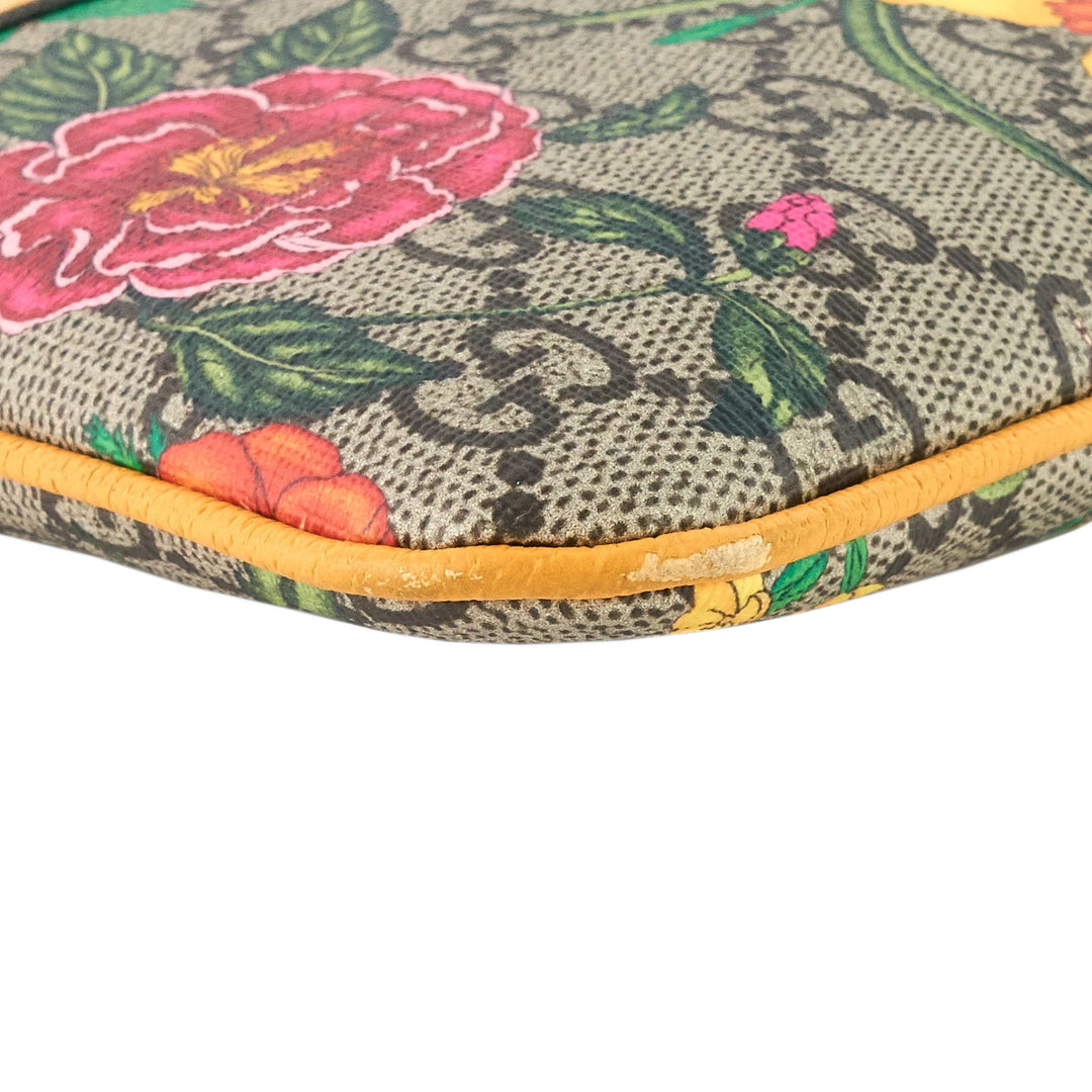 Ophidia GG Supreme Canvas Floral Clutch Bag