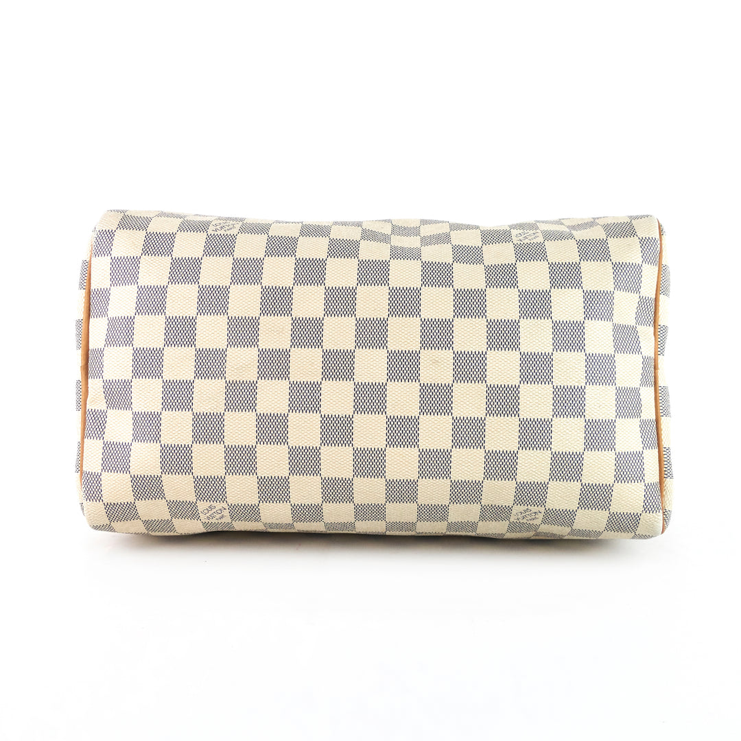 speedy 30 damier azur canvas handbag