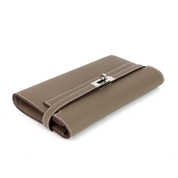 kelly large epsom leather long wallet