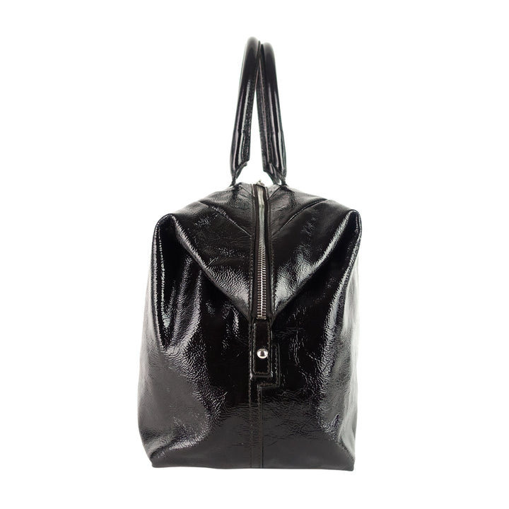 easy sac patent leather bag