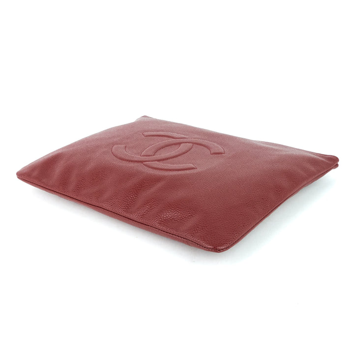 timeless cc caviar leather pouch