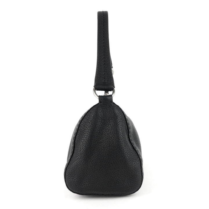 vitello daino leather shoulder bag