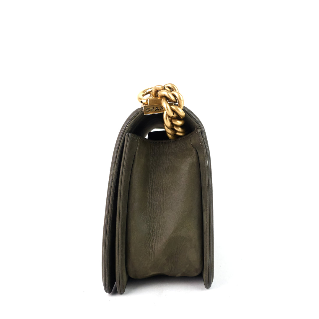 boy suede and tweed flap bag