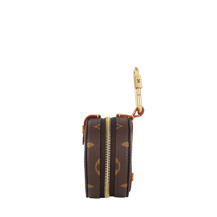 round monogram canvas coin case