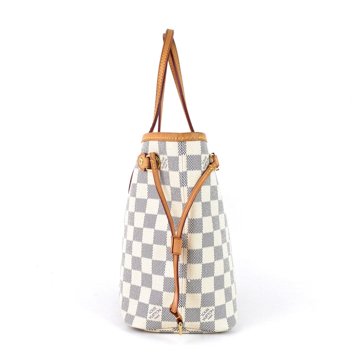 neverfull pm damier azur canvas bag