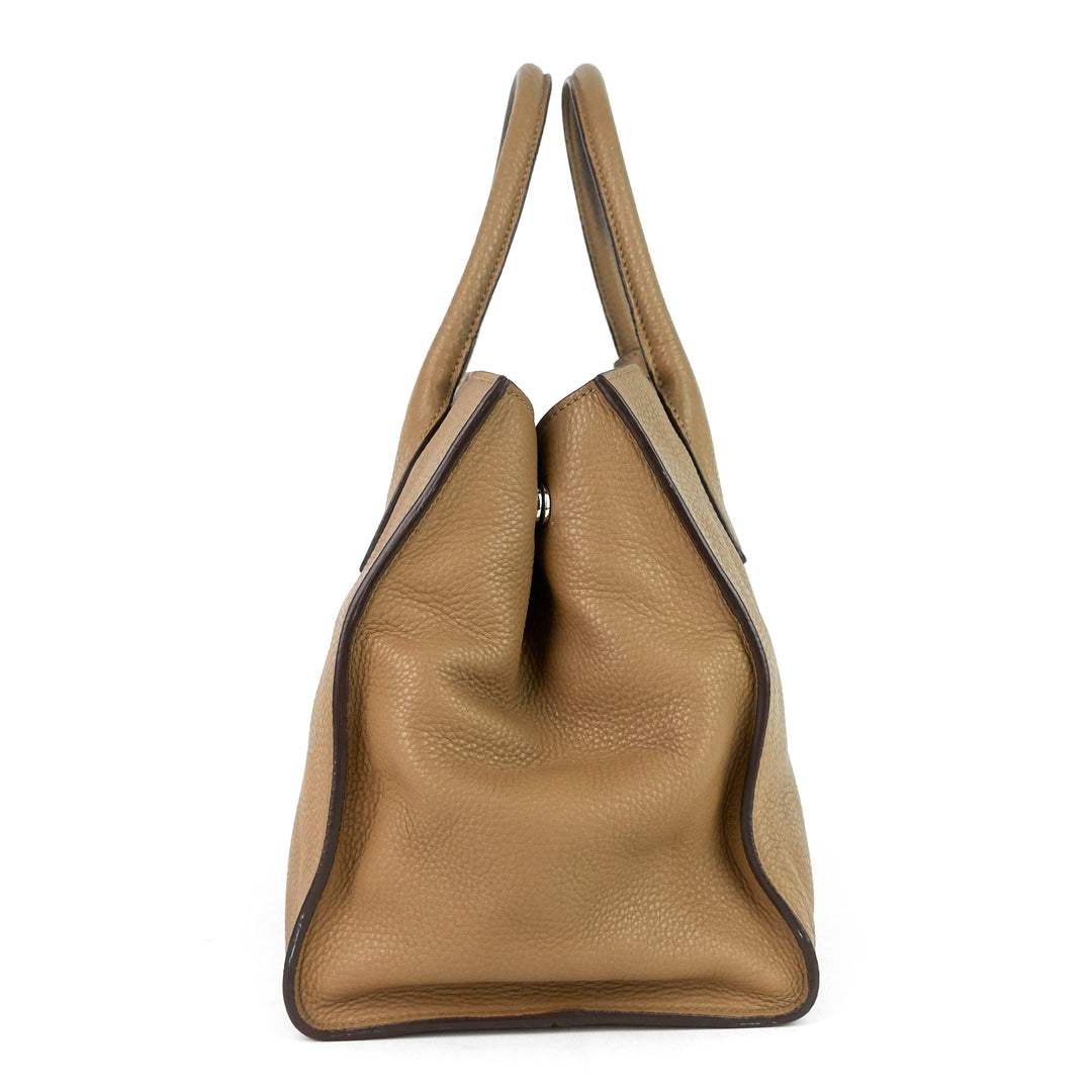 vitello daino leather tote bag