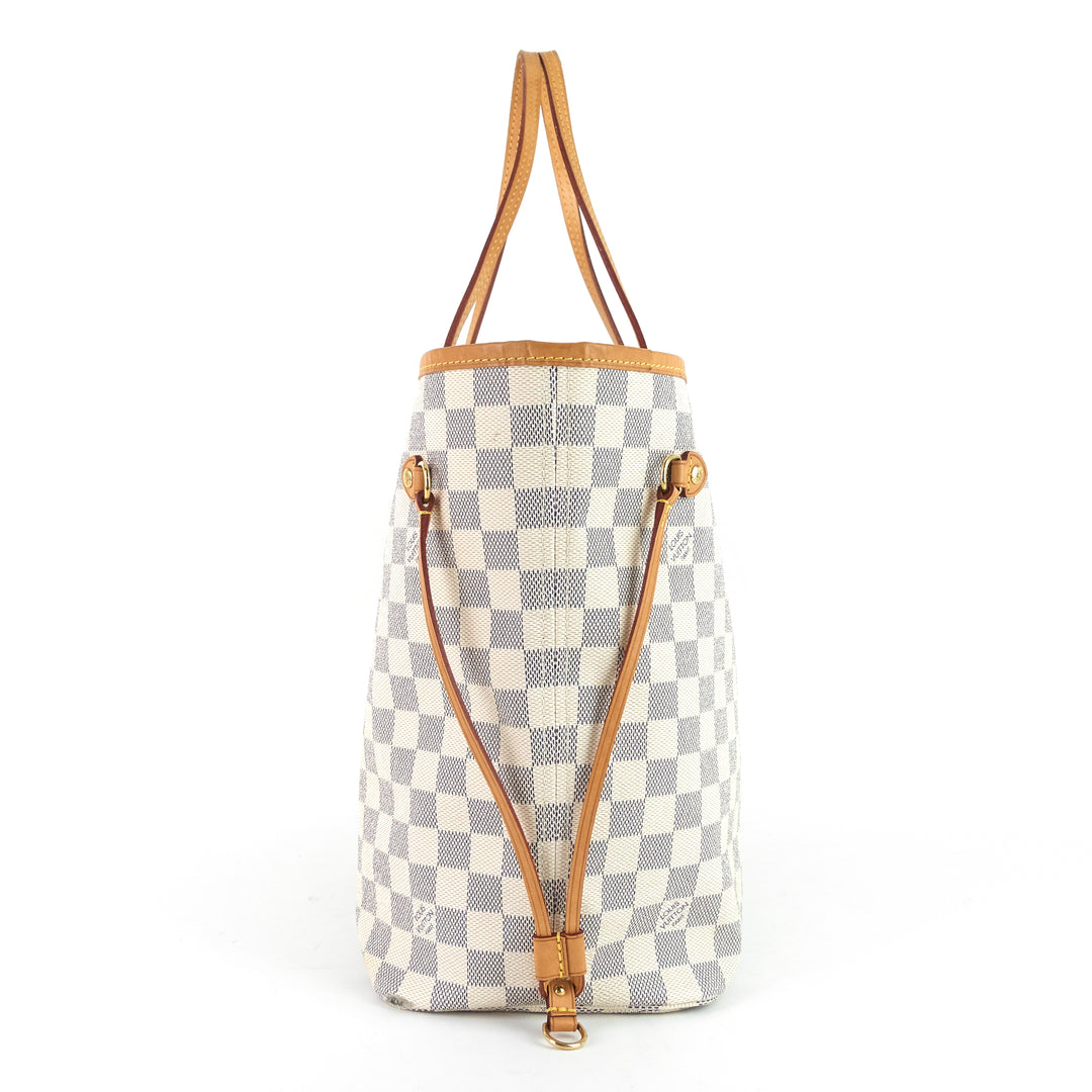 neverfull mm damier azur canvas bag