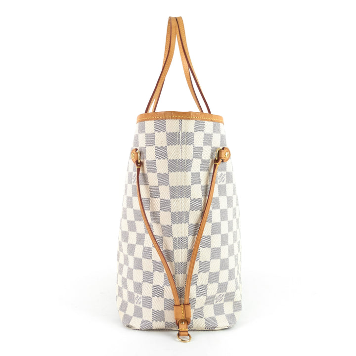 neverfull mm damier azur canvas bag
