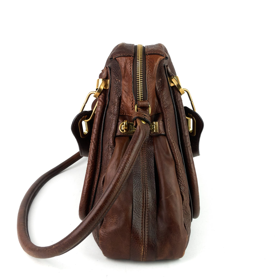 paraty medium leather shoulder bag