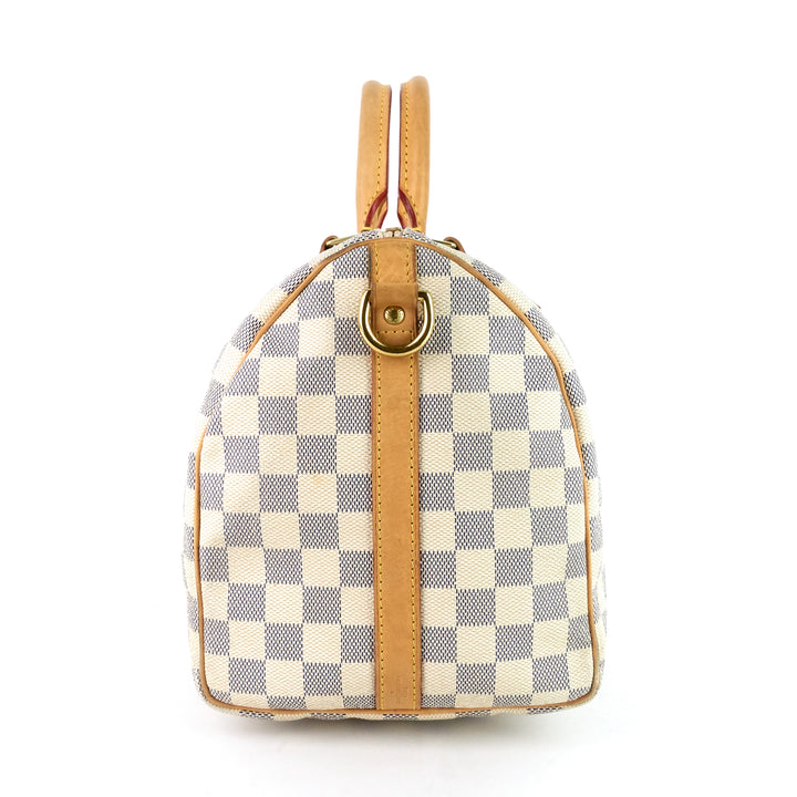 speedy 30 bandouliere damier azur canvas bag