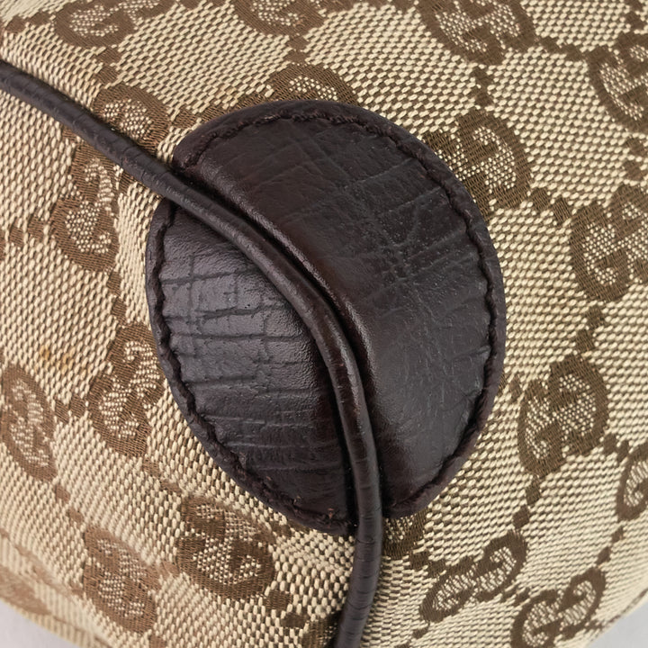 vintage small gg canvas boston bag