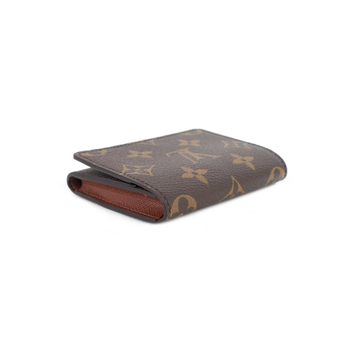envelope business monogram canvas card holder