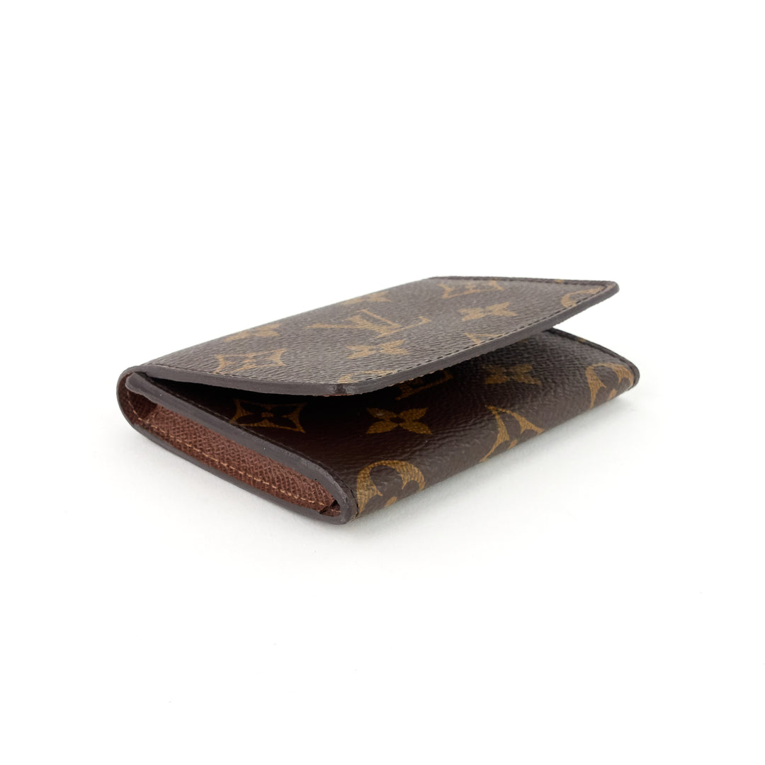 business card monogram canvas holder