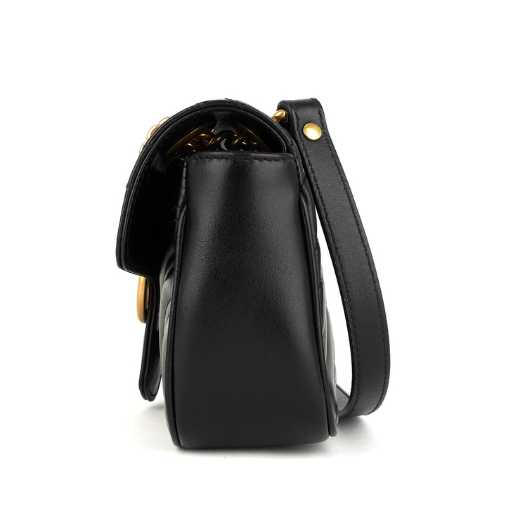 gg marmont mini chevron leather bag