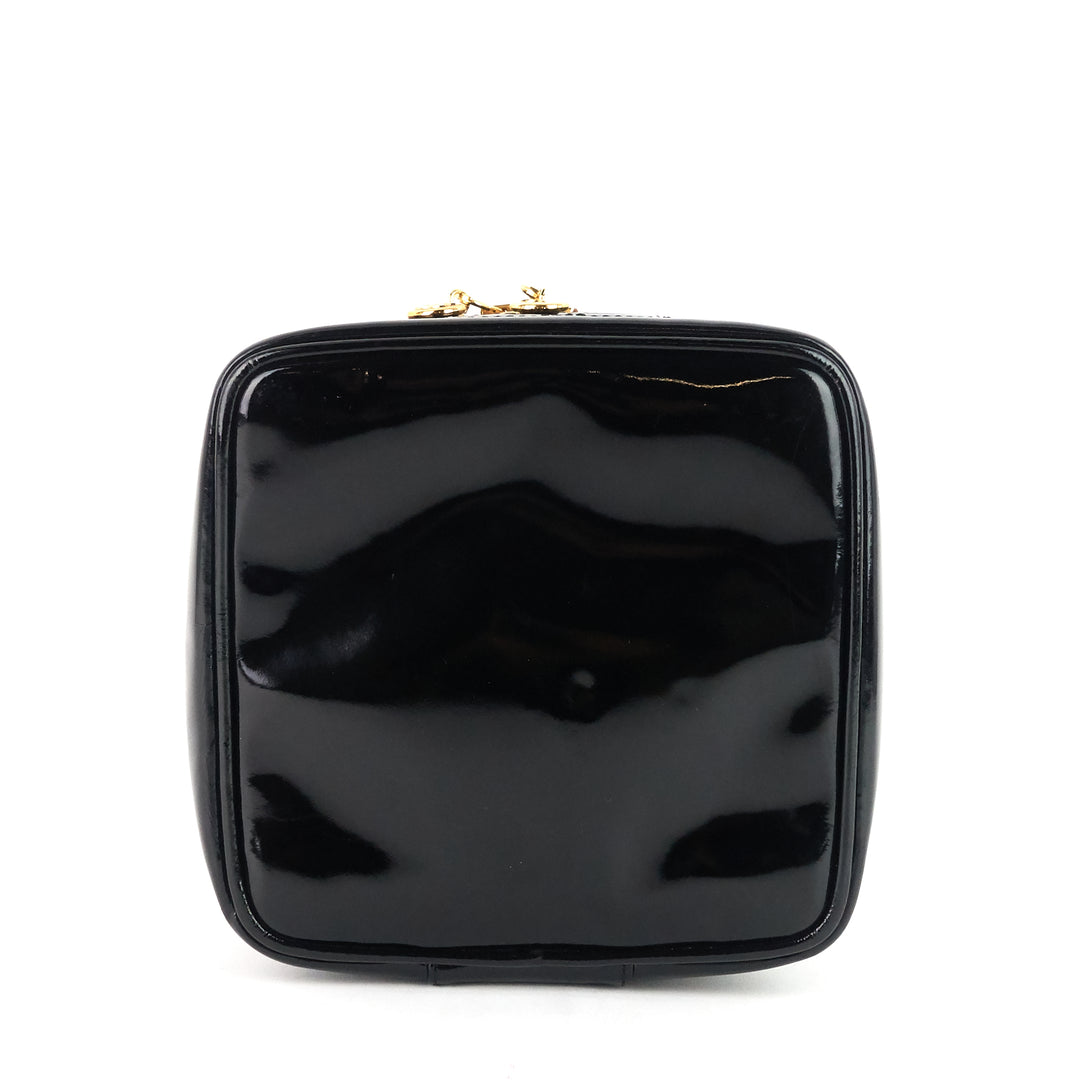 patent leather cc vanity case