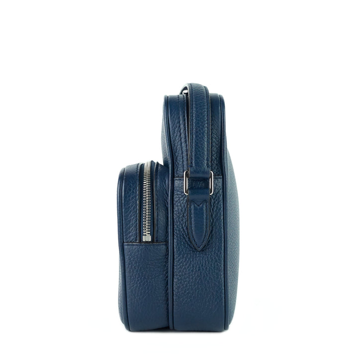 amazone blue taurillon leather crossbody bag