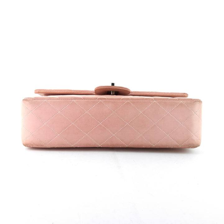 classic double flap medium lambskin leather bag