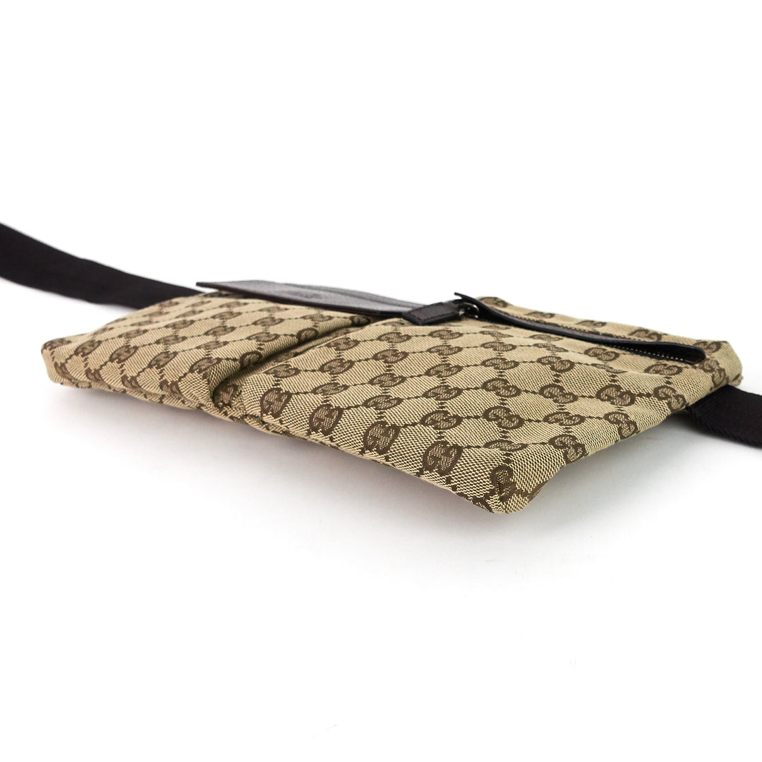 gg canvas waist belt bag