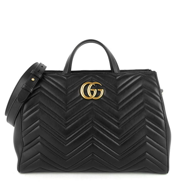 marmont medium matelassé calfskin tote bag