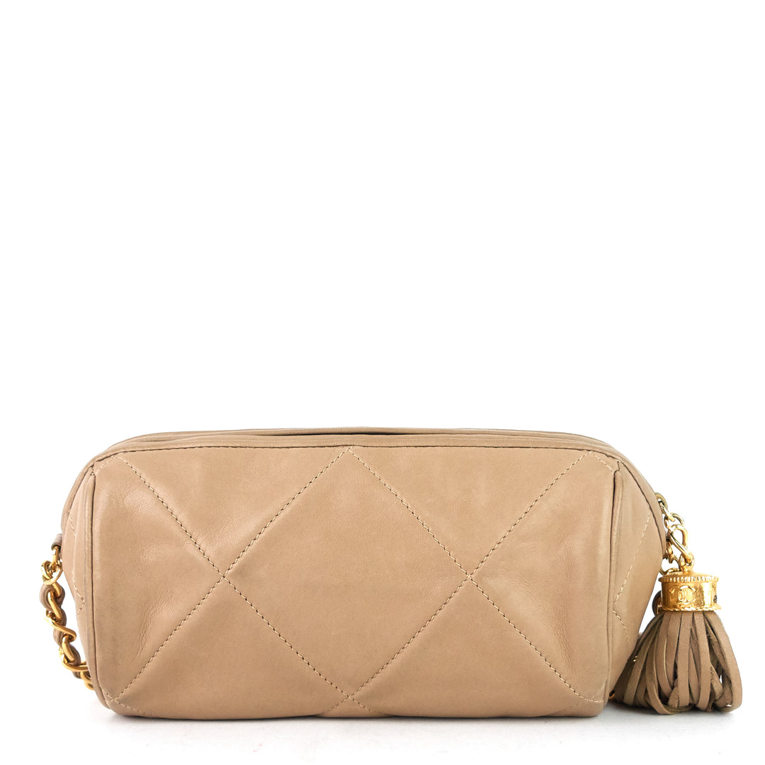 cc tassel lambskin crossbody bag