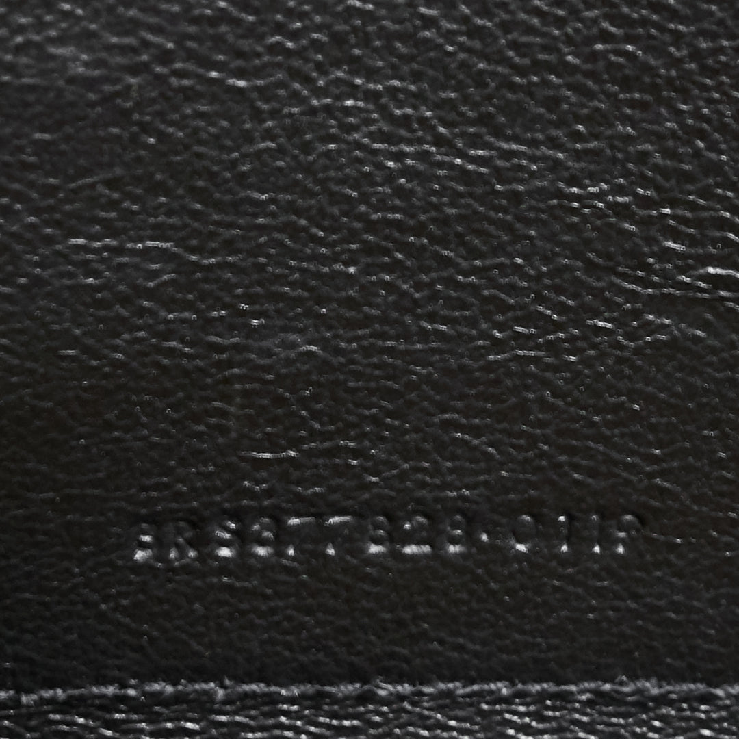 grain de poudre embossed leather monogram chain wallet