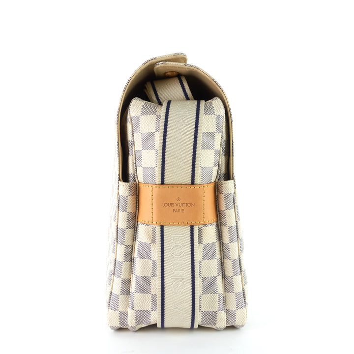 naviglio damier azur canvas messenger bag