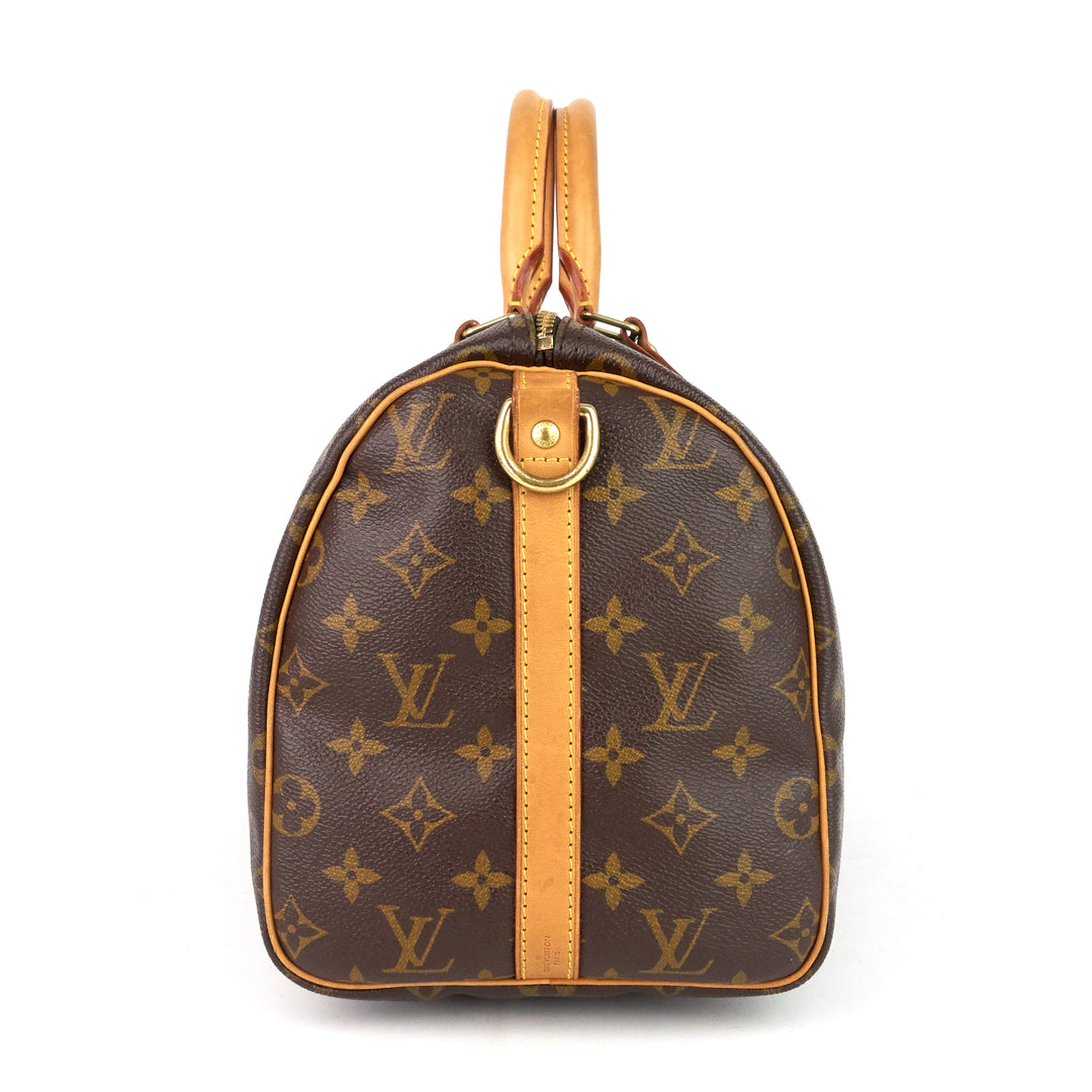 speedy 30 bandouliere monogram canvas bag