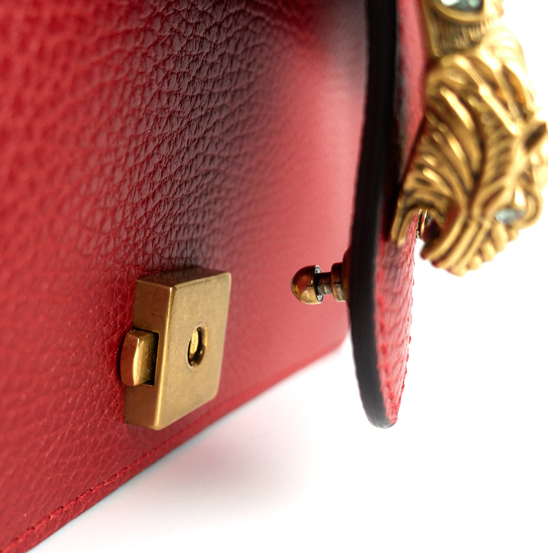dionysus textured leather small bag
