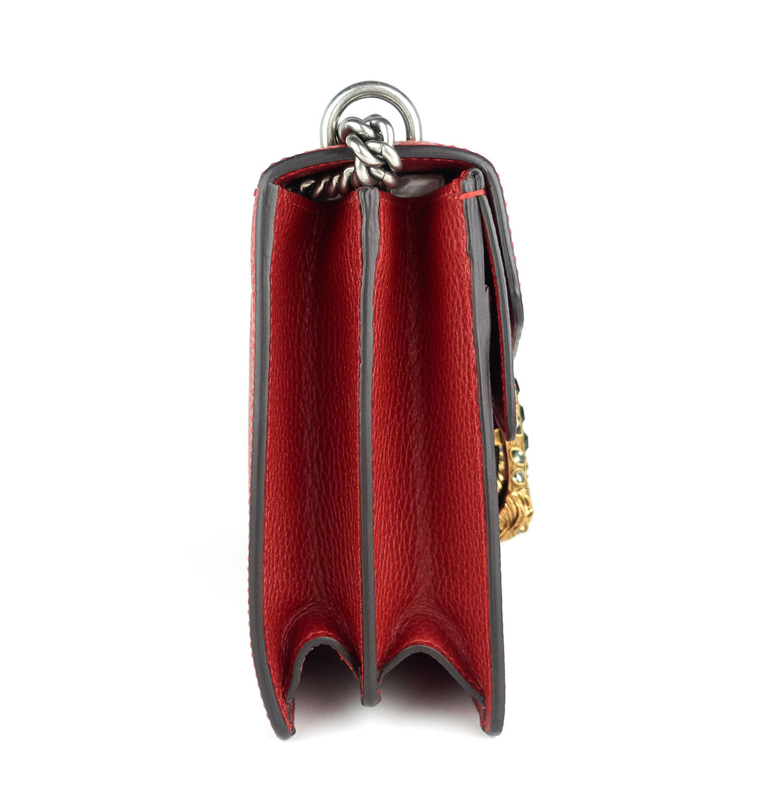 dionysus textured leather small bag