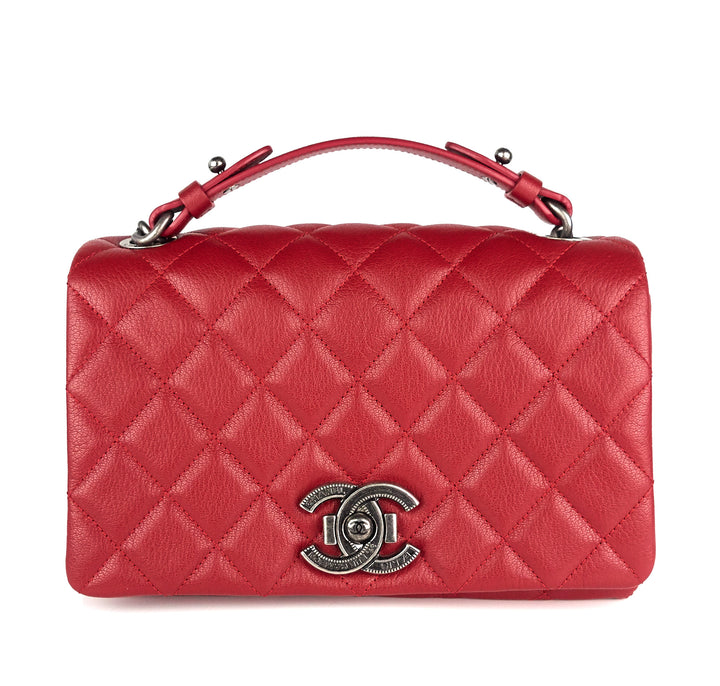 city rock quilted goatskin small bag
