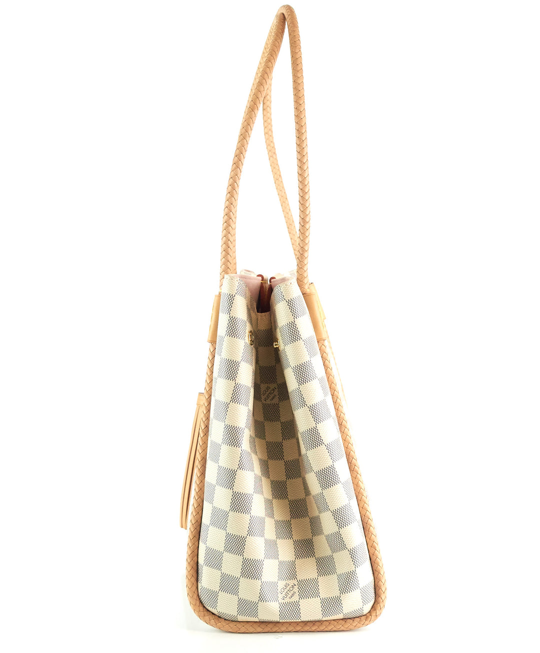 propriano damier azur canvas tote bag