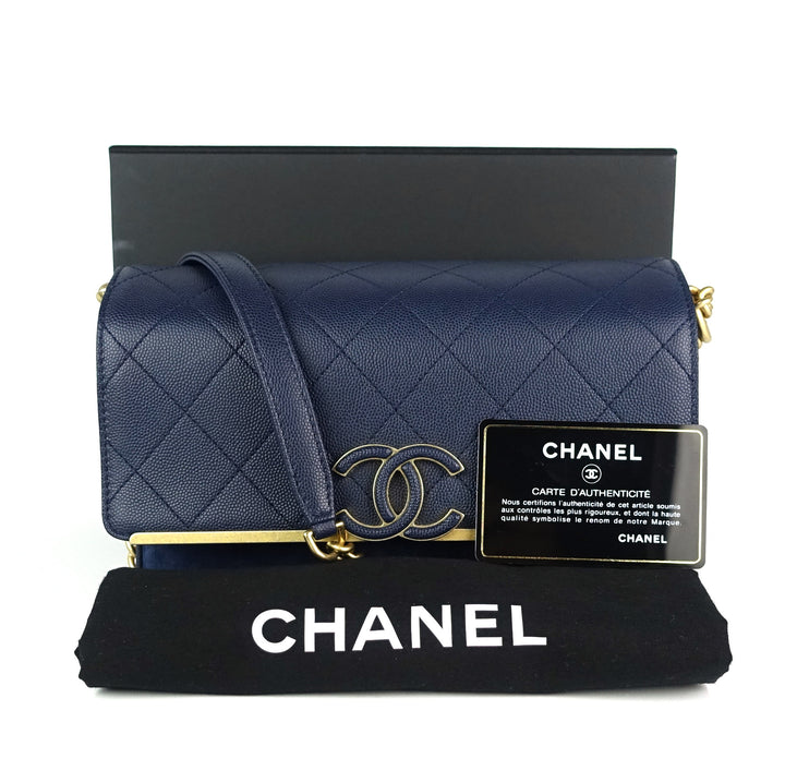 lady coco caviar leather and suede small bag