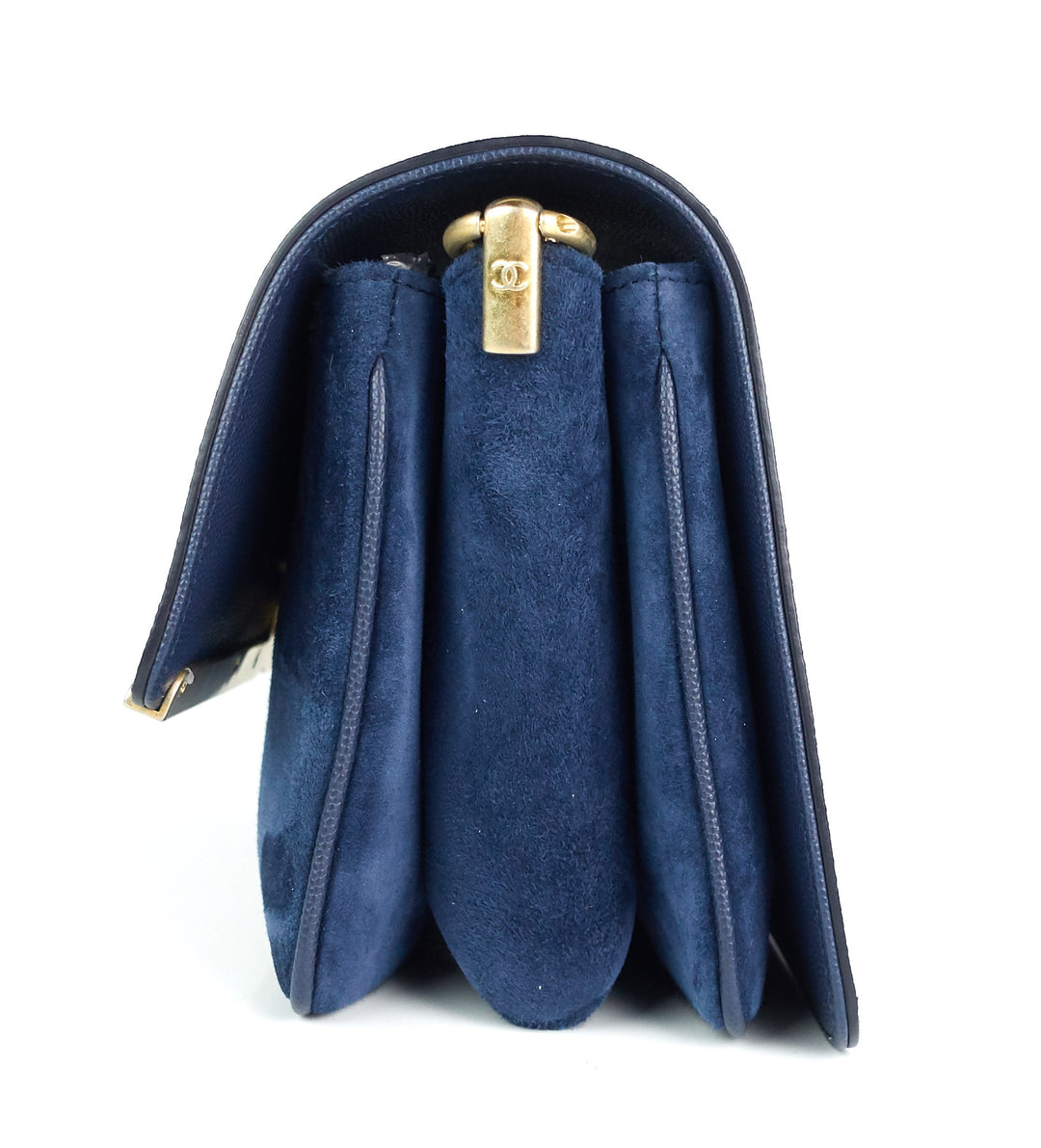 lady coco caviar leather and suede small bag